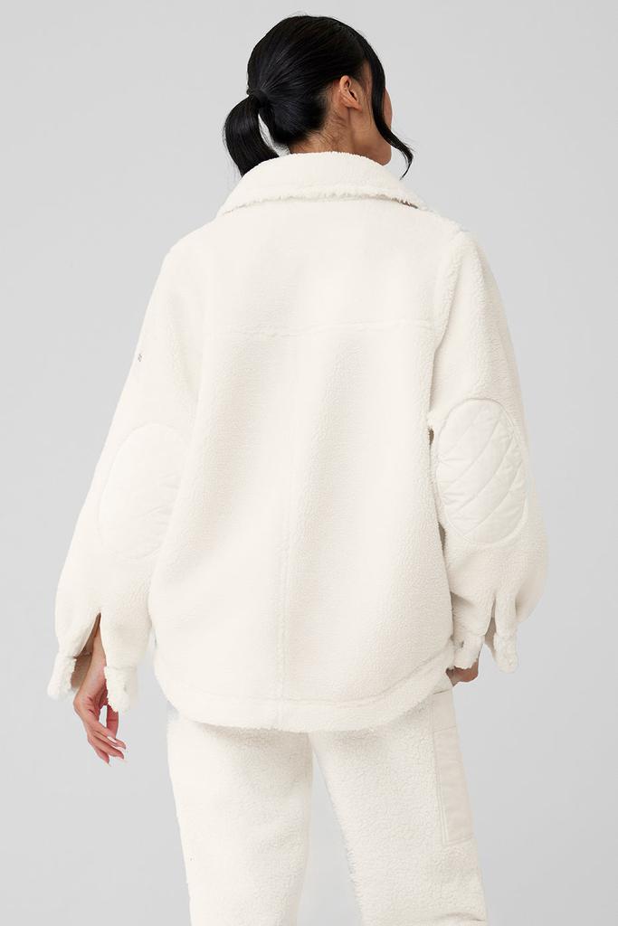 Alo Sherpa Edge Shacket - Ivory