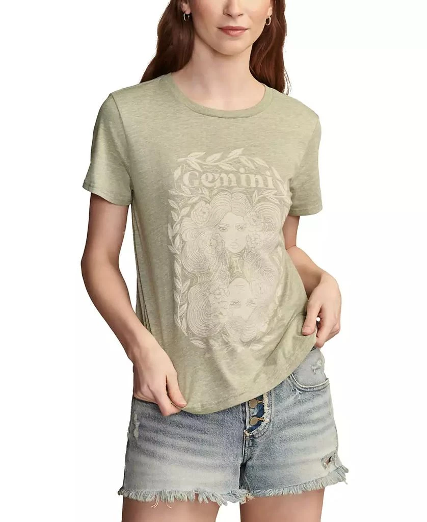 Lucky Brand Women's Celestial Gemini Graphic T-Shirt 1