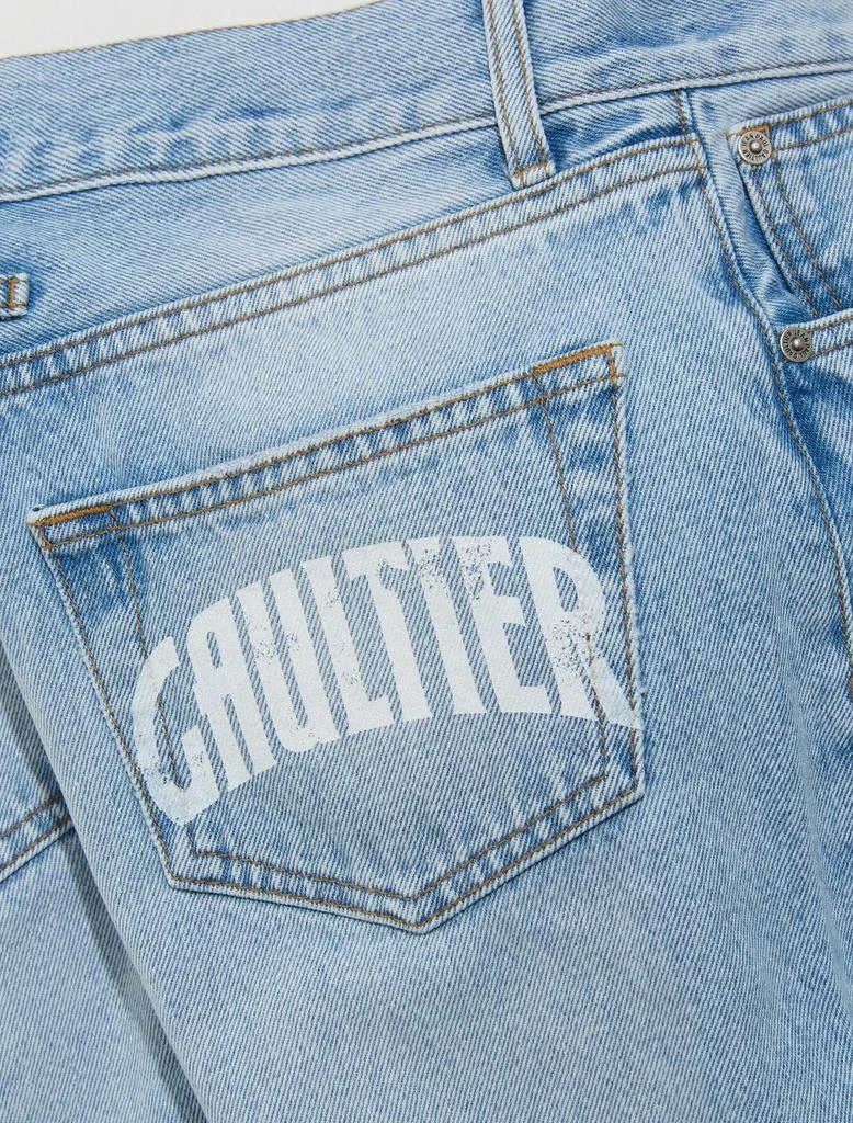 Jean Paul Gaultier Jean Paul Gaultier Screen Printed Logo Denim Pants 4