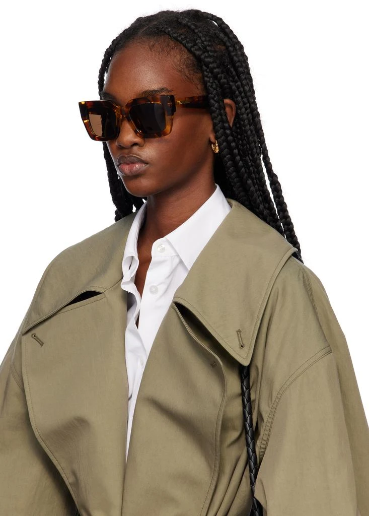 Bottega Veneta Brown Classic Square Sunglasses 4