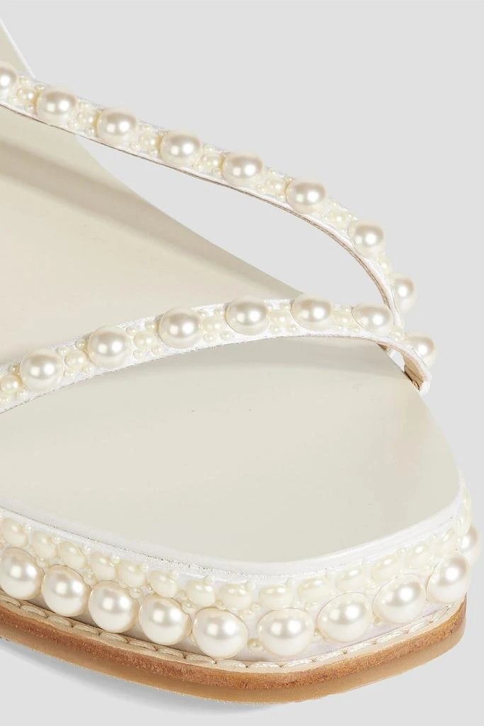 Jimmy Choo Drive 60 embellished satin wedge sandals 4