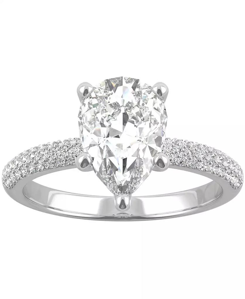 Charles & Colvard Moissanite Pear Engagement Ring (2-3/8 ct. t.w. DEW) in 14k White Gold
