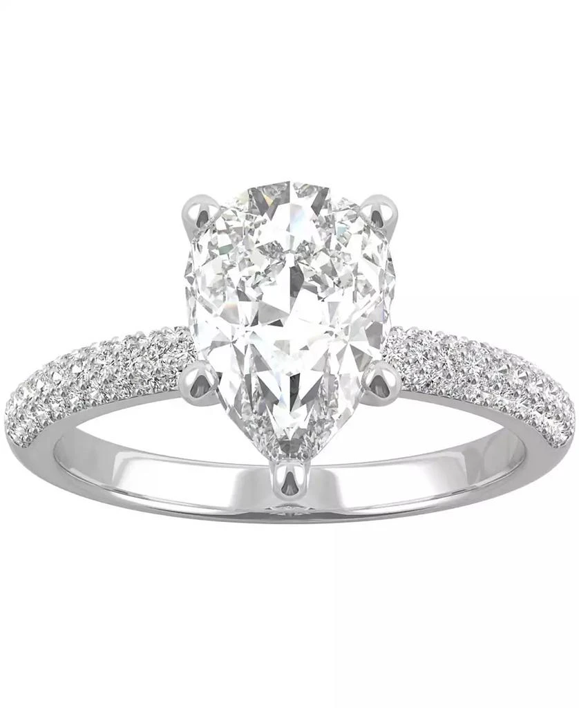 Charles & Colvard Moissanite Pear Engagement Ring (2-3/8 ct. t.w. DEW) in 14k White Gold 1