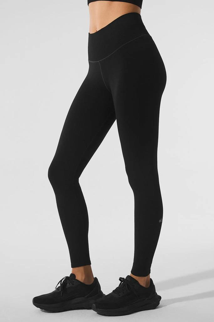 Alo Seamless Winter Warm Plush High-Waist 7/8 Legging - Black 4