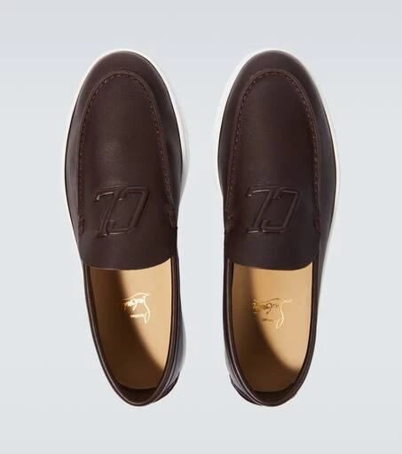 Christian Louboutin Varsiboat leather boat shoes 4