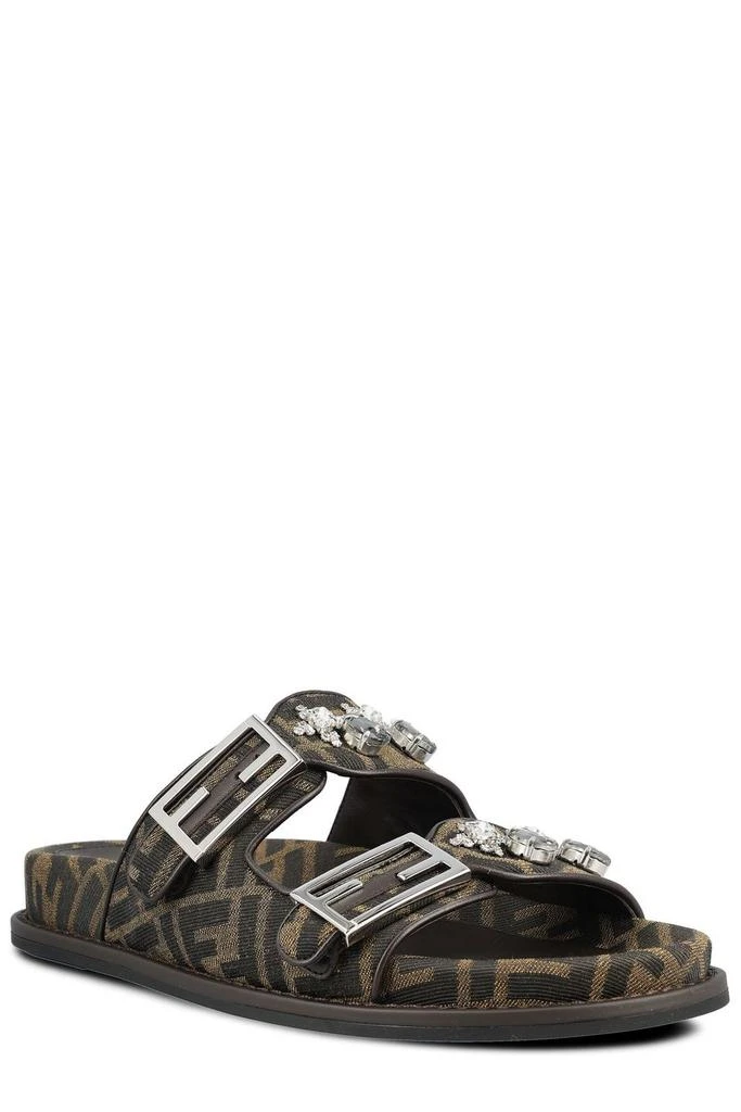 Fendi Fendi FF Jacquard Buckle-Detailed Slides 2