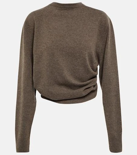 The Row Laris gathered cashmere sweater 1