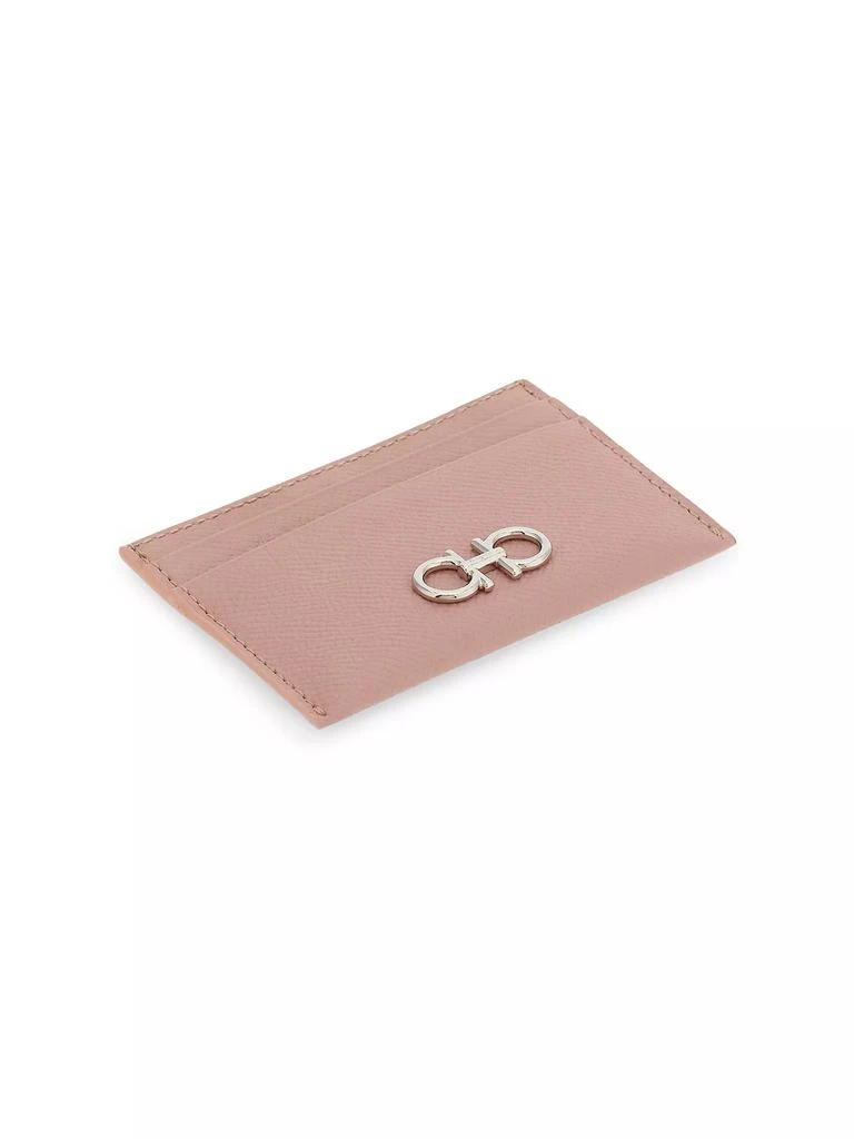 Salvatore Ferragamo Gancini Leather Card Case 2