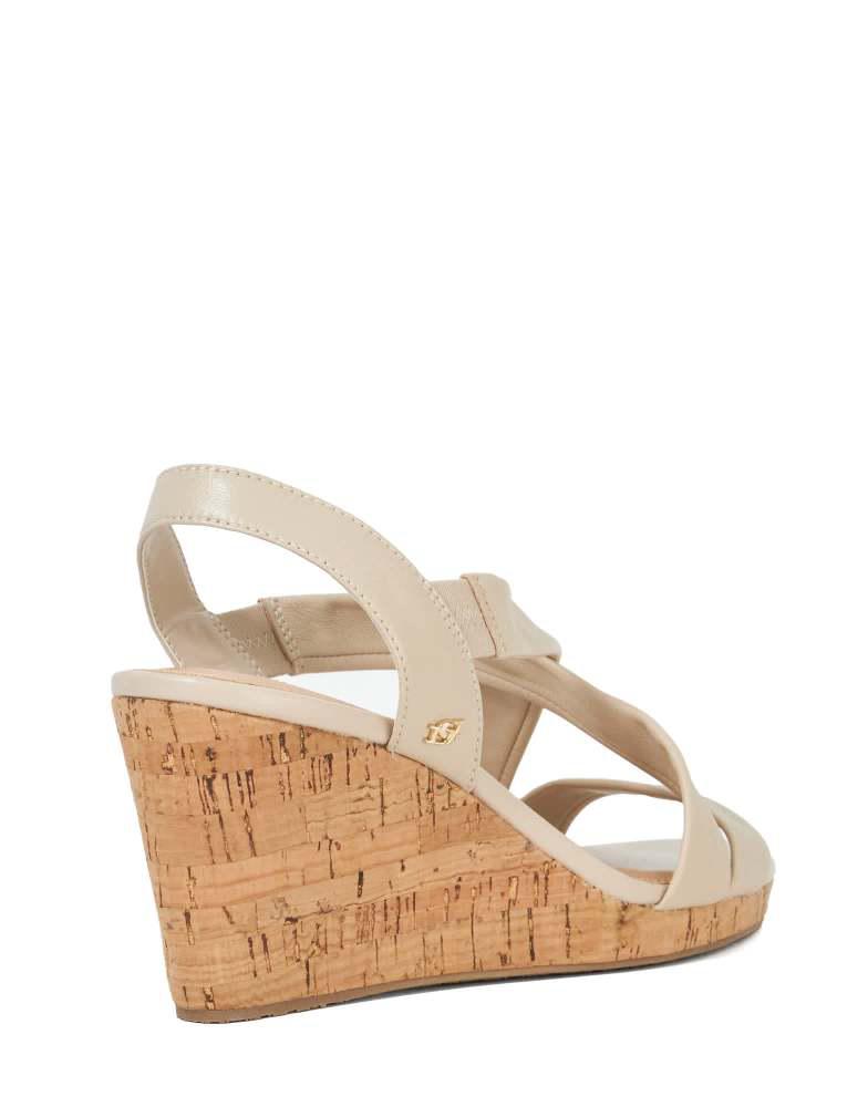 DUNE London Dune London Wide fit kamies in ecru