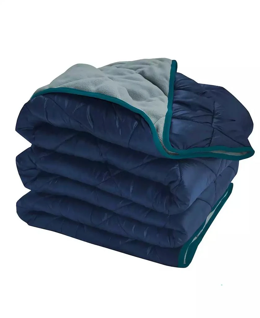 ECR4Kids Lightspeed Outdoors Rugged Puffy Outdoor Blanket, Deep Space/Gray