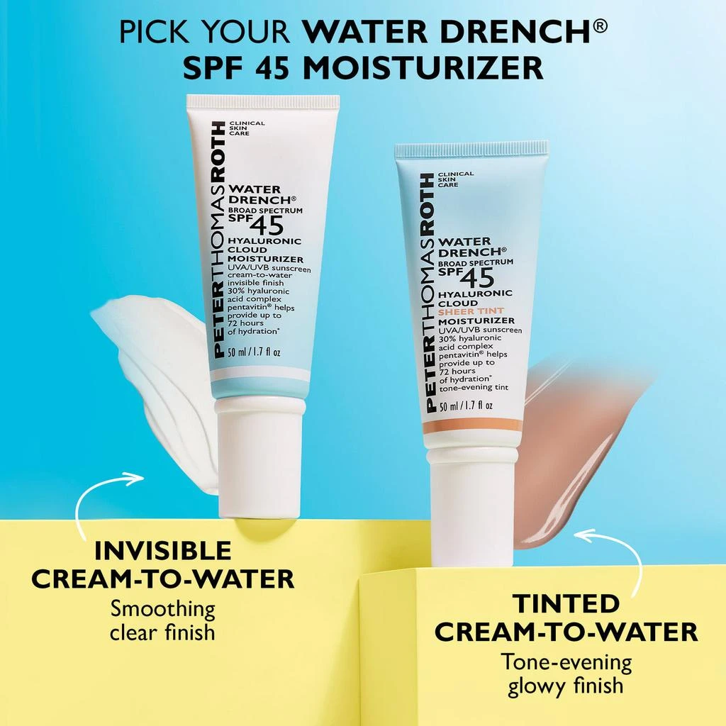 Peter Thomas Roth Water Drench Broad Spectrum SPF 45 Sheer Tint Moisturizer | 20ml 6
