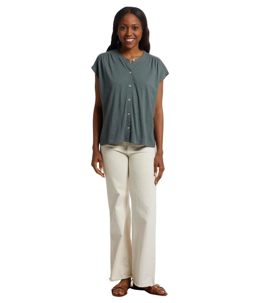 Lilla P Relaxed Button Down Tee 5