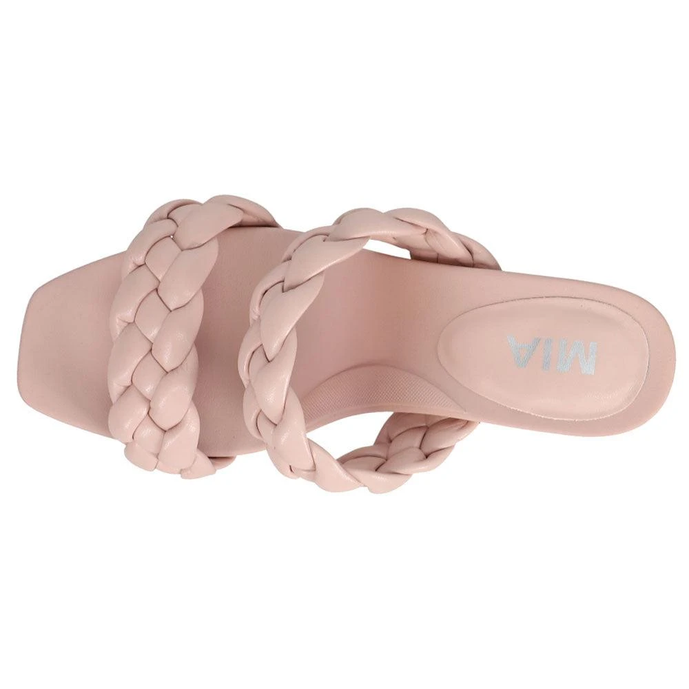 MIA Maine Braided Block Heel Sandals 4