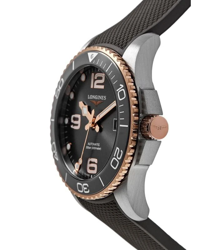 Longines Longines HydroConquest Automatic Grey Dial Rubber Strap Men's Watch L3.781.3.78.9 3