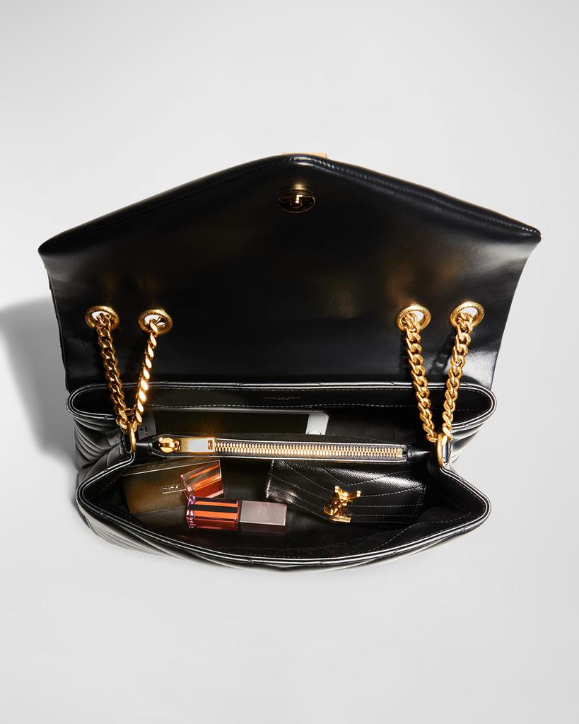 【送料&関税込】Saint Laurent Loulou Shoulder Bag Saint Laurent Medium Matelassé Lambskin Loulou Shoulder Bag