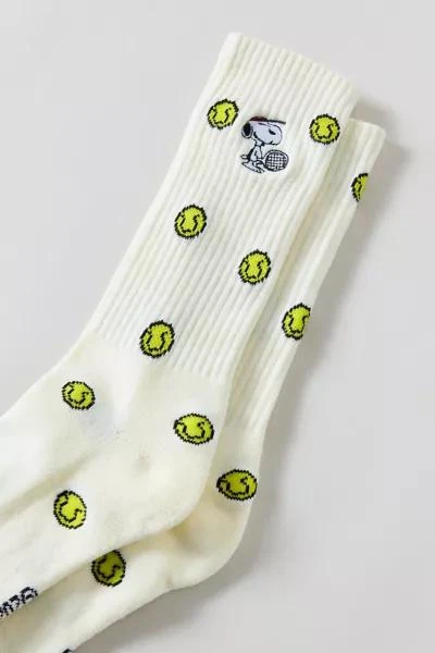 Urban Outfitters Peanuts Snoopy Tennis Embroidery Crew Sock 2