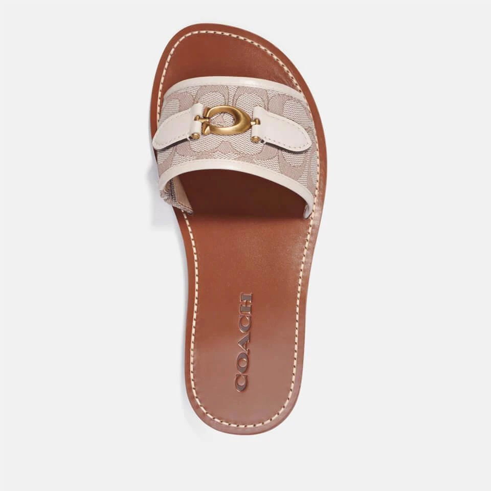 Coach COACH INA LOGO-JACQUARD SANDALS 4