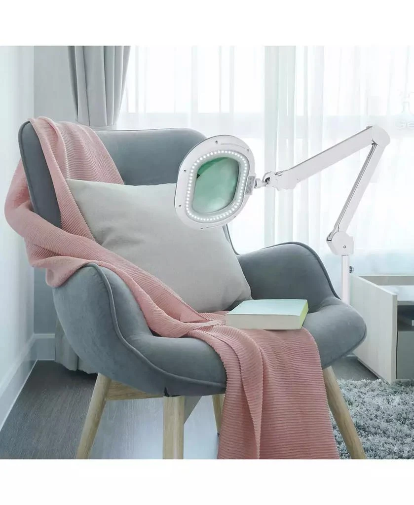 Brightech Lightview Pro LED 2-in-1 Magnifier Floor or Desk Lamp (2.25x) 5 Diopter 7