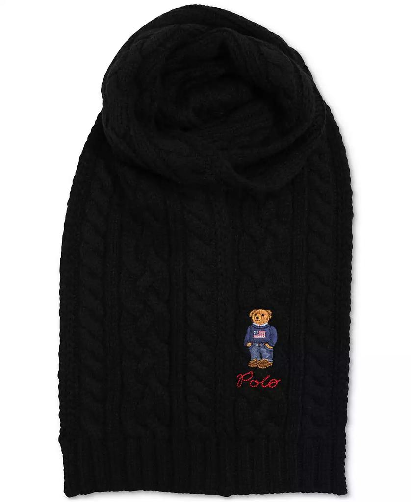 Ralph Lauren Men's Cable-Knit Bear Scarf