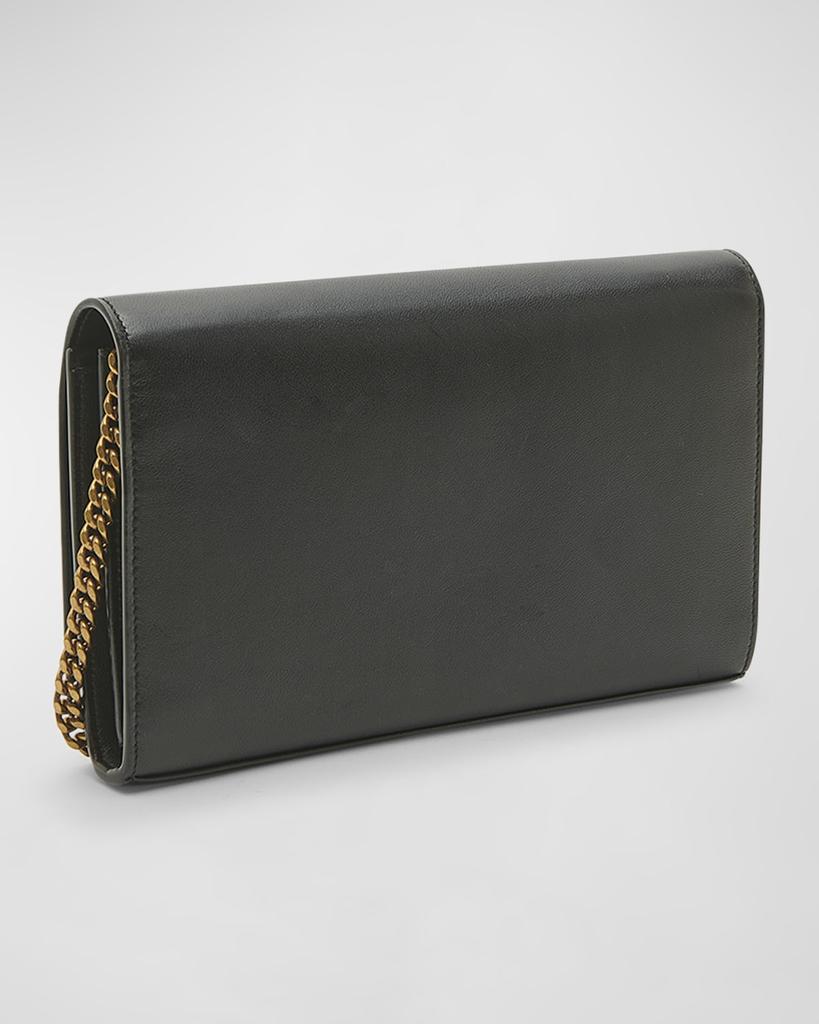Yves Saint Laurent Cassandra YSL Wallet on Chain in Smooth