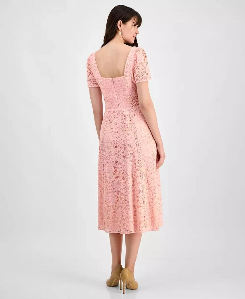 Anne Klein Women's Lace Square-Neck Midi Shift Dress 5