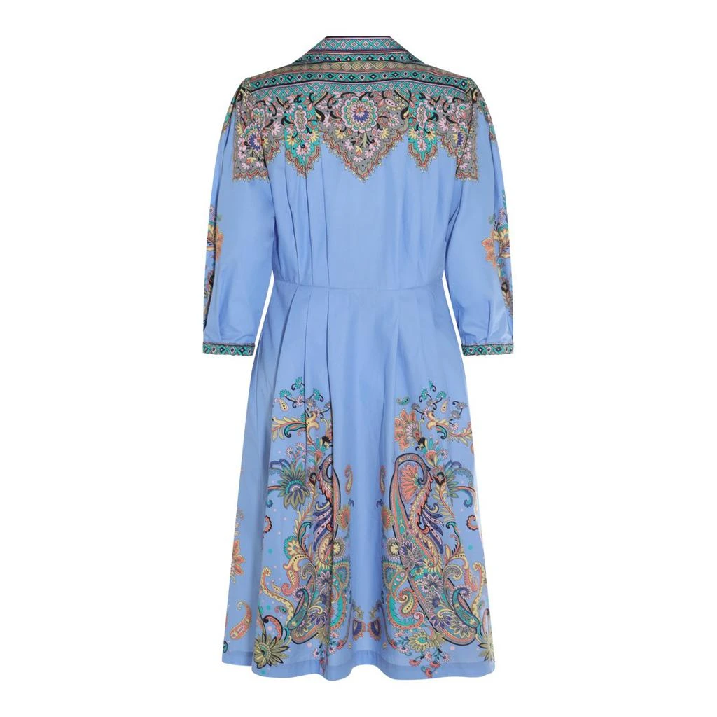 pink and blue dress for women Baltic Born Womens Myers Dress | Blue + Pink Floral main image 1