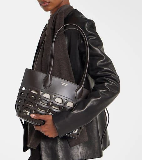 Salvatore Ferragamo Cut-out leather tote bag 2