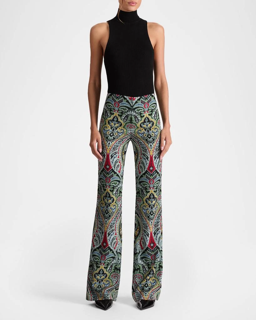 Alice + Olivia Teeny Paisley Bootcut Pants 2