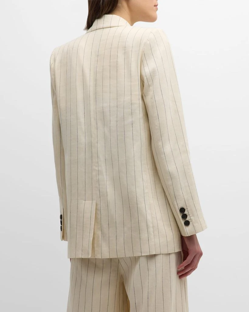 VANESSA BRUNO Tilia Striped Single-Button Blazer 6