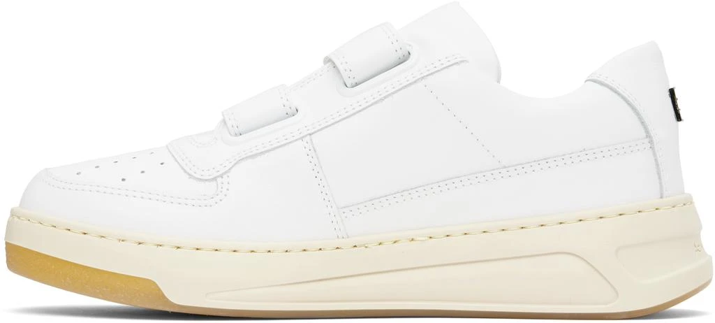 Acne Studios White Velcro Strap Sneakers 3