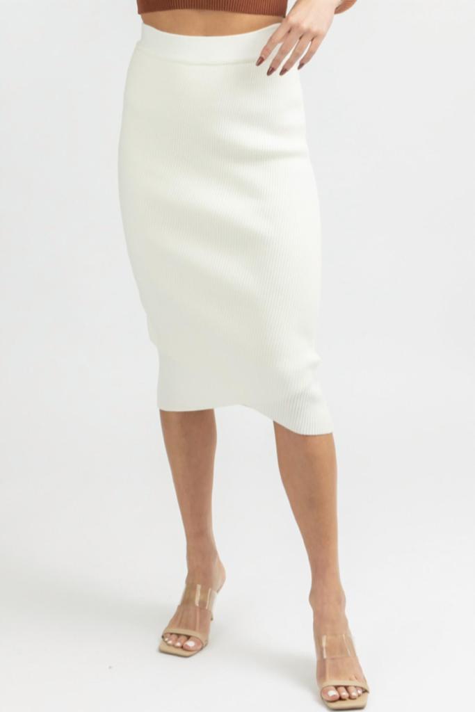 dee elly Dee Elly - FRONT WRAP MIDI SKIRT