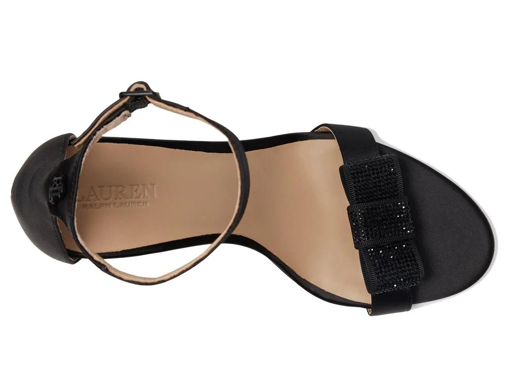 Ralph Lauren Allie Bow-Trim Satin Sandals 2