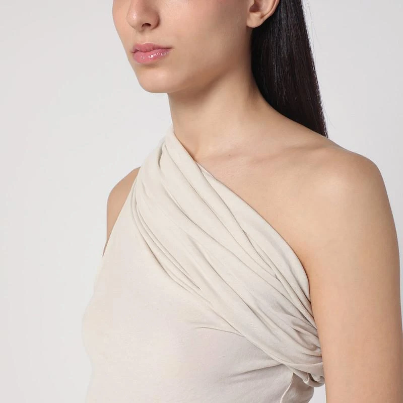 Entire Studios One-shoulder long ivory dress 4