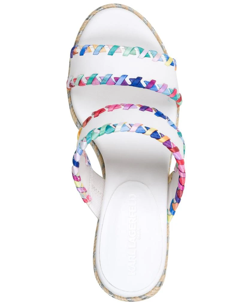 Karl Lagerfeld Paris CHARCEL DOUBLE STRAP WEDGE 3