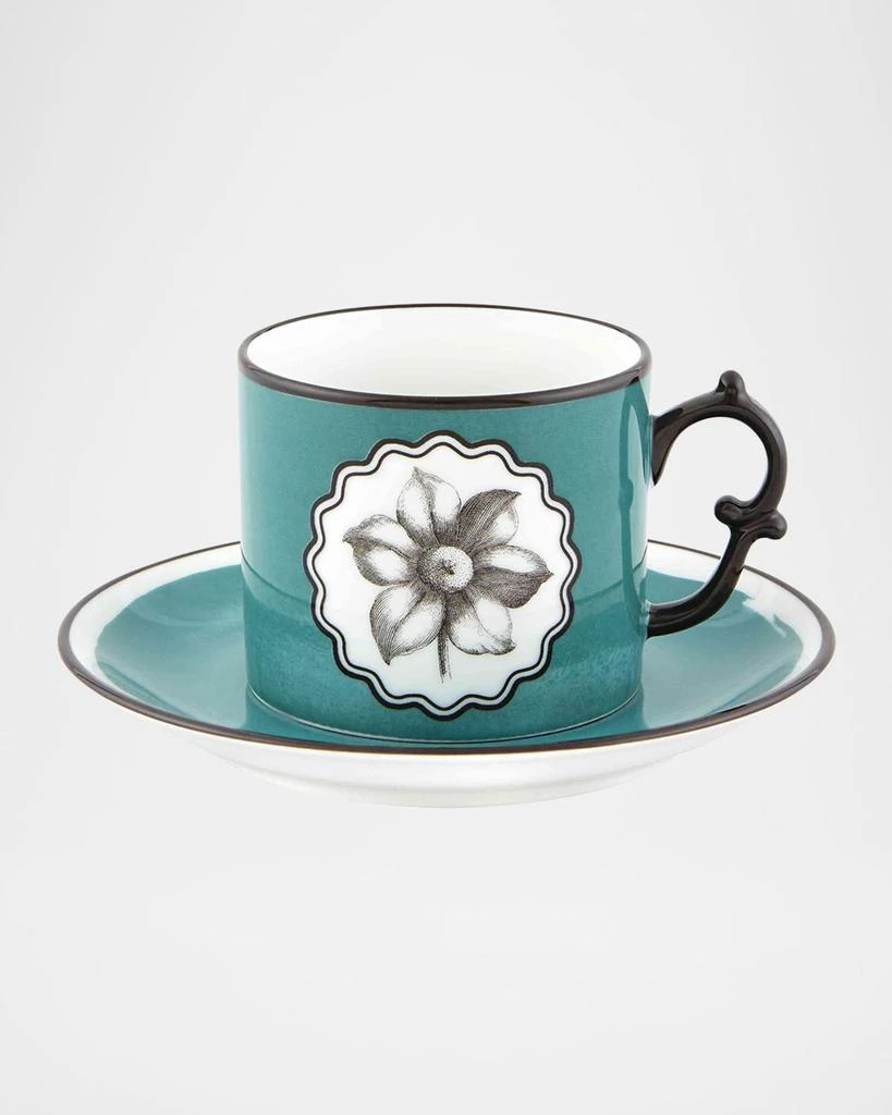 Christian Lacroix Herbariae Teacups & Saucers, Set of 2 3
