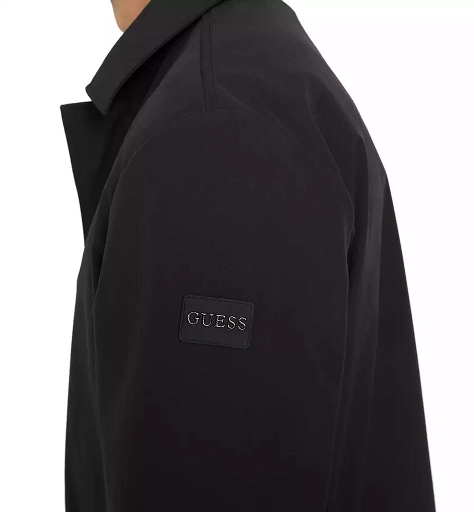 GUESS Men's Lightweight Water Resistant Ripstop Trench Coat 3