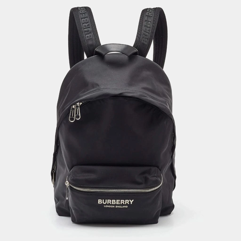 Burberry Burberry Black Nylon and Leather Backpack 1