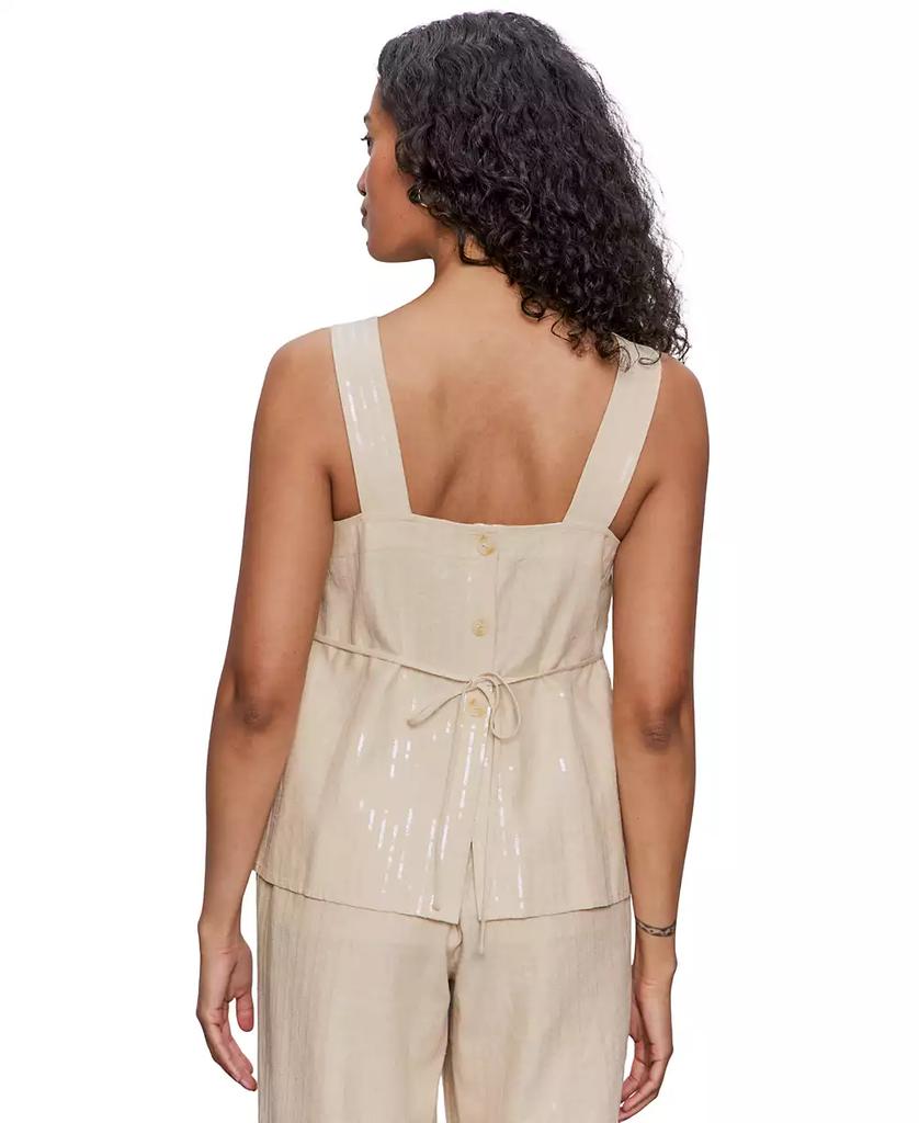Sanctuary Women's Desert Square-Neck Sleeveless Sequin Top