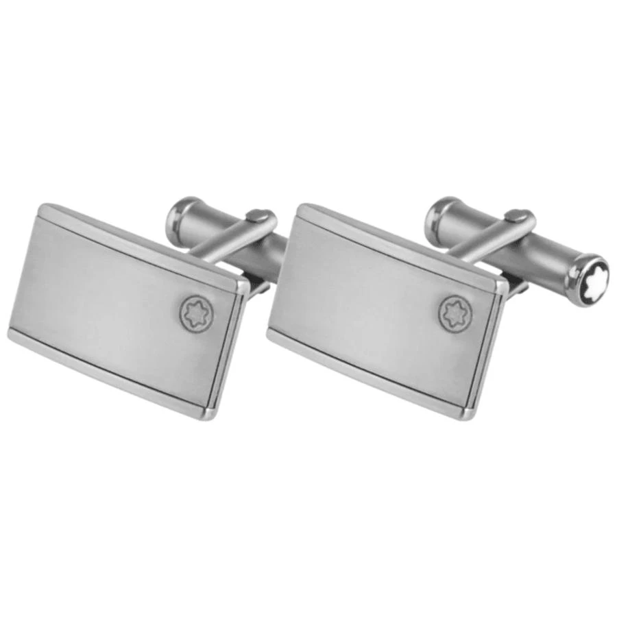 MontBlanc Montblanc Contemporary Tungsten and Steel Men's Cufflinks 101539 1