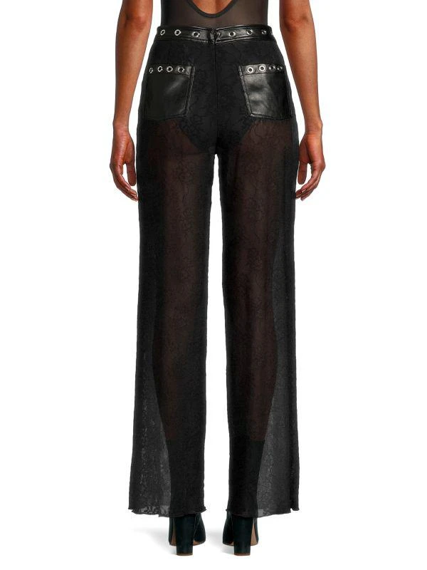 WeWoreWhat Lace Wide Leg Pants 2