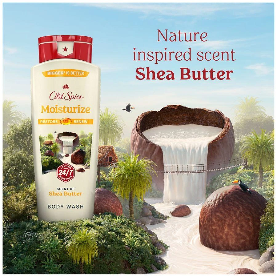 Old Spice Mens Body Wash Shea Butter 5