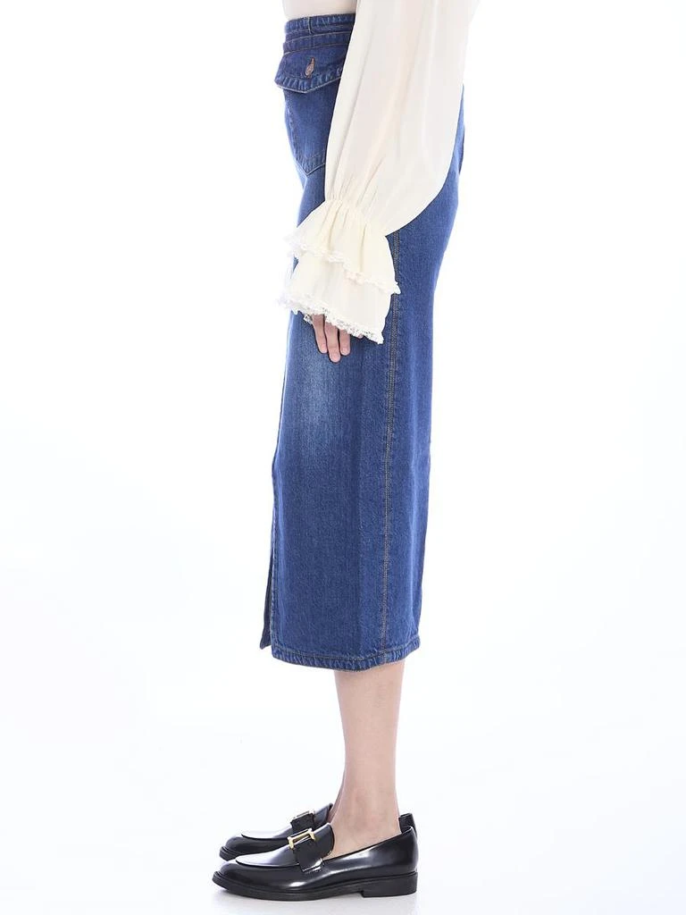 Chloé Denim Midi Skirt 3