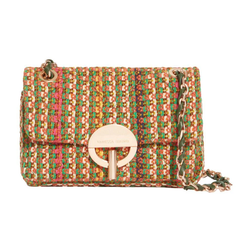 VANESSA BRUNO Moon small tweed-effect bag 7