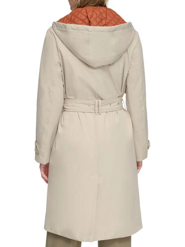 Andrew Marc Evesham Mixed Media Insulated Trench Coat 2