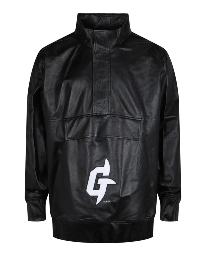 Givenchy Graphic Leather Hoodie 1