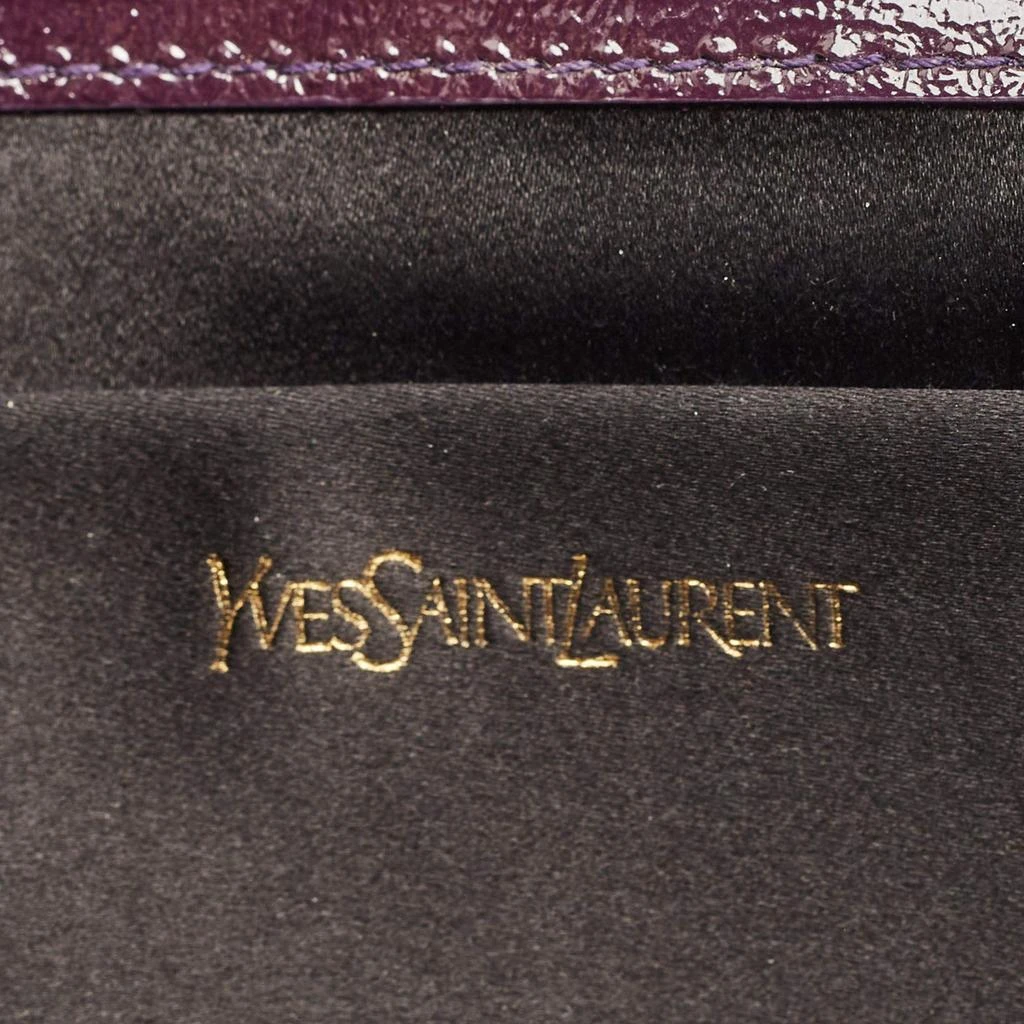 Yves Saint Laurent Yves Saint Laurent Purple Patent Leather Belle De Jour Clutch 10