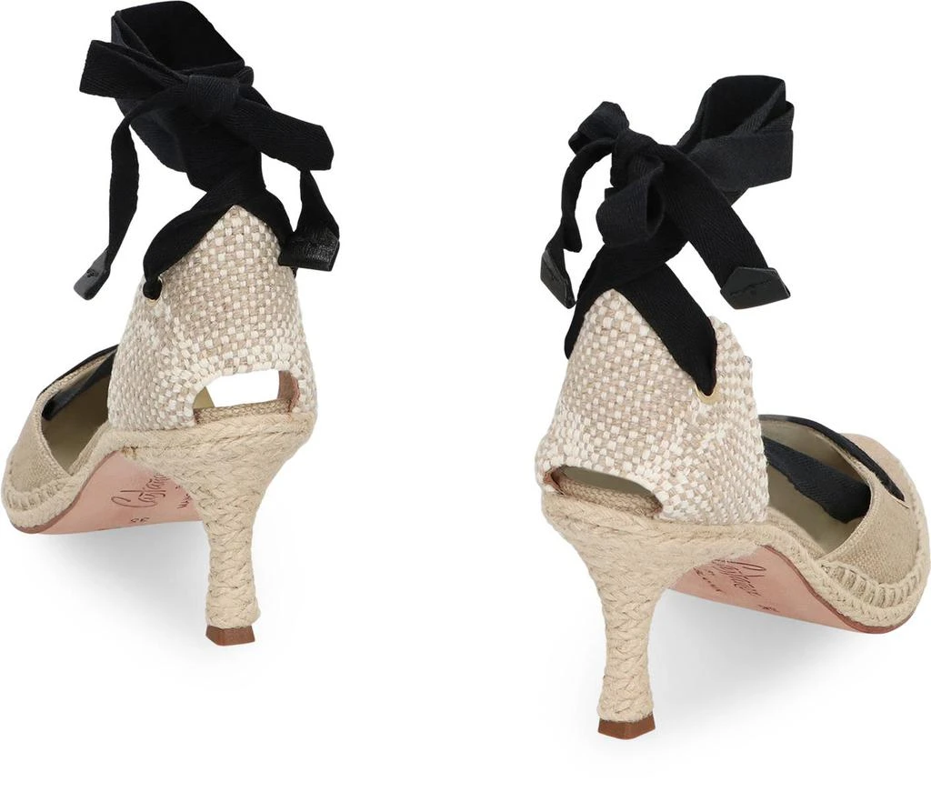 CASTAÑER Castañer Castaner X Manolo Blahnik - Casta Canvas Heel Espadrilles 4