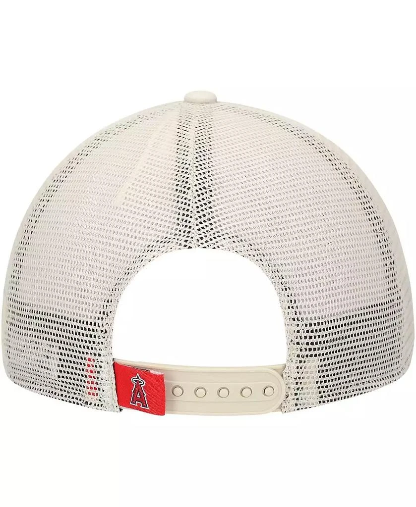 New Era Men's Stone Los Angeles Angels Game Day 9TWENTY Adjustable Trucker Hat 3
