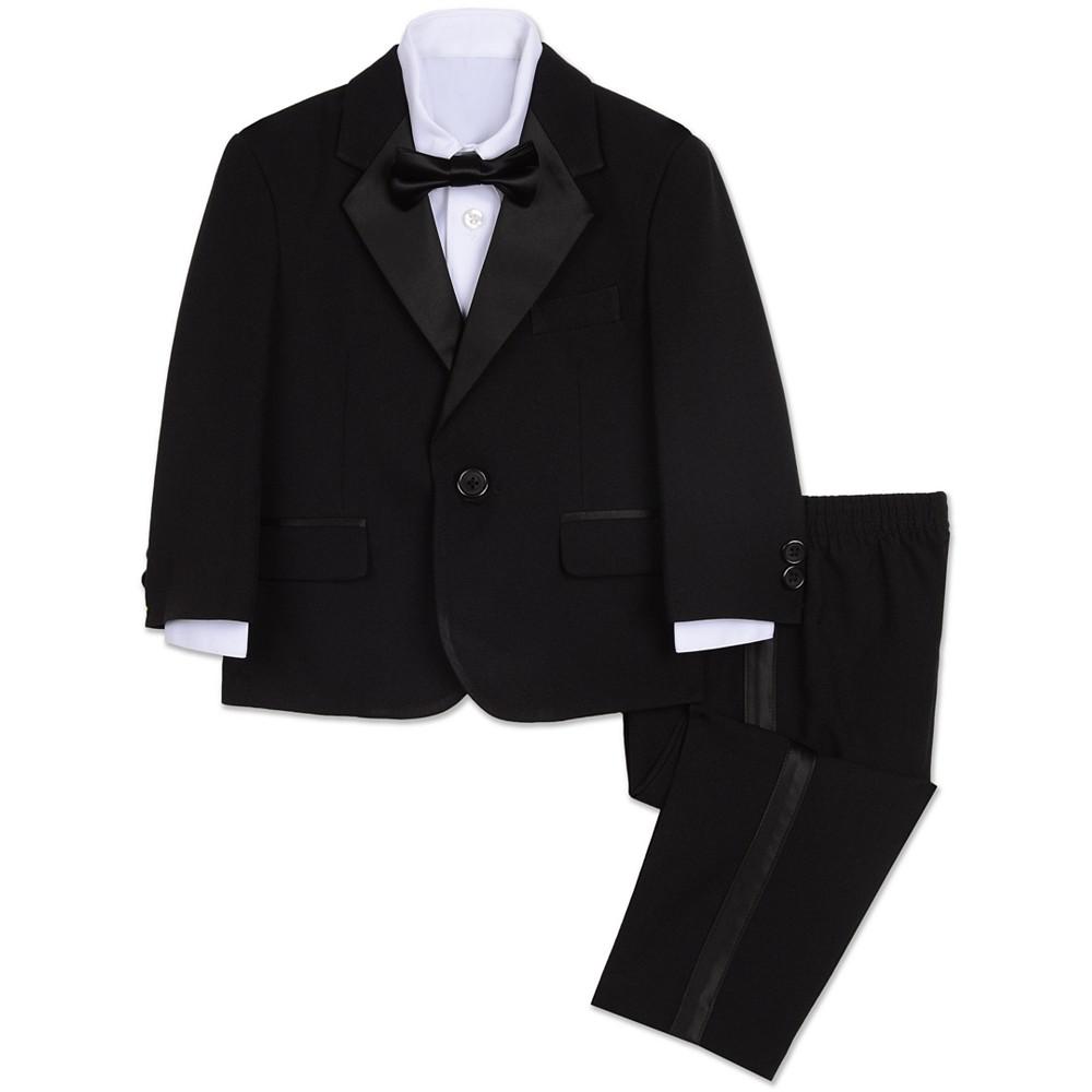 Nautica Baby Boys Tuxedo Suit, Shirt and Bowtie, 4 Piece Set