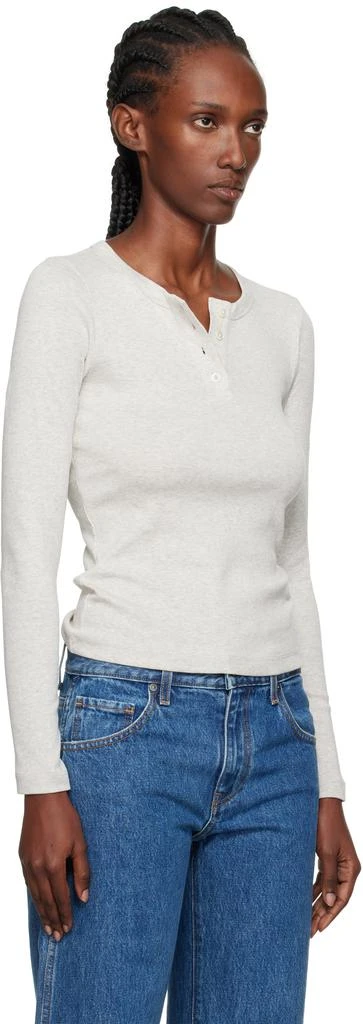 FLORE FLORE Gray Jess Longsleeve T-shirt 2